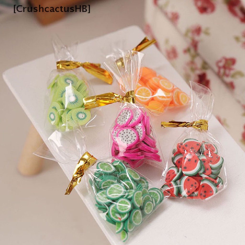 [CrushcactusHB] 1 Bag Dollhouse Mini Fruit Candy Snack Set 1:12 Ob11 Doll House Life Scene Toy Hot Sell