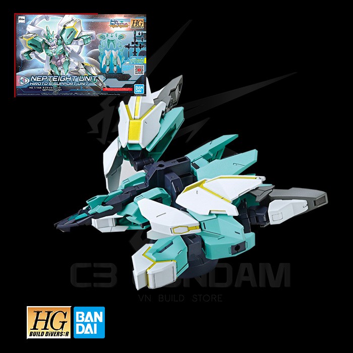 [CÓ SẴN] MÔ HÌNH GUNDAM BANDAI HG 031 1/144 NEPTEIGHT UNIT FOR URAVEN GUNDAM HGBD:R GUNDAM BUILD DIVER RISE