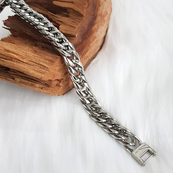Lắc tay nam, lắc tay xích kép bo cạnh LZ1592.