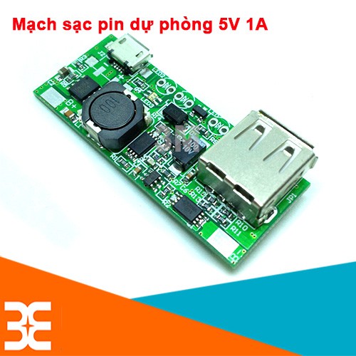 Mạch Sạc Pin Dự Phòng 5V 1A - Xanh Lá