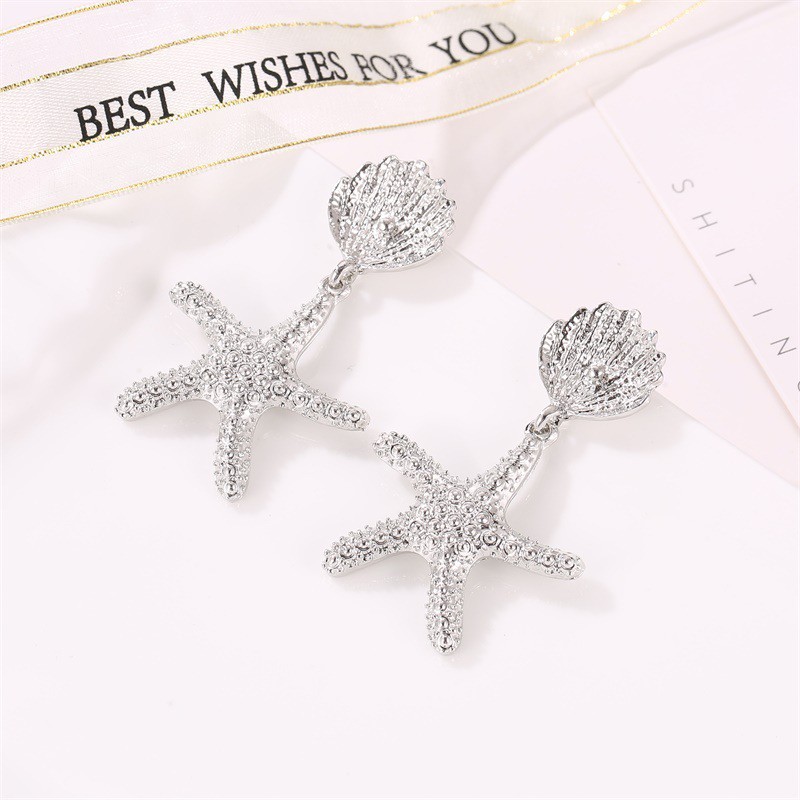 Khuyên Tai Hình Vỏ Sò Sao Biển Thời Trang Cho Nữ