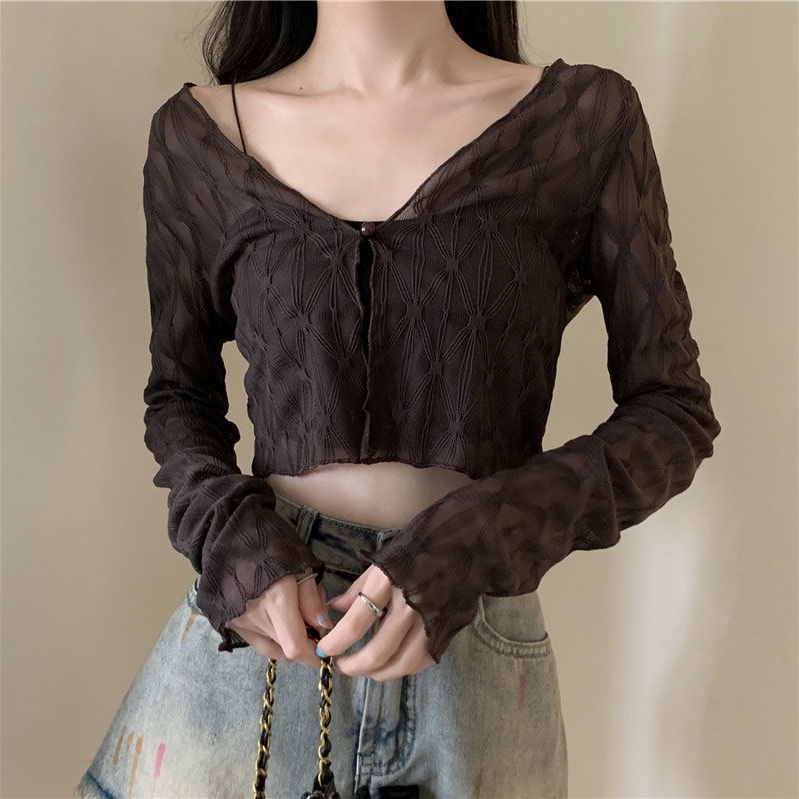 Áo Khoác cardigan Ren Mỏng Chống Nắng Mùa Hè Cho Nữ