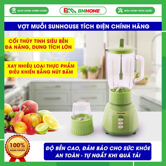 Máy xay sinh tố SUNHOUSE SHD5112 cối xay lớn pha chế rau củ quả dễ dàng, máy xay đa năng - BẢO HÀNH 12 THÁNG