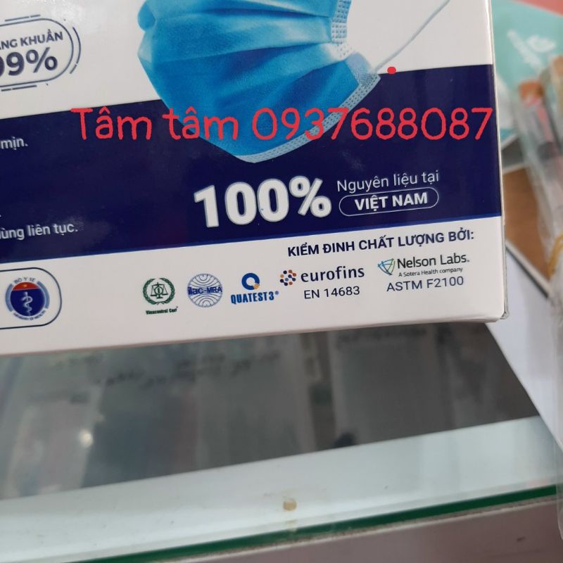 [ TÂM TÂM ]-Khẩu trang y tế 4 lớp (hàng công ty)-Ecom Med Safe Mask-