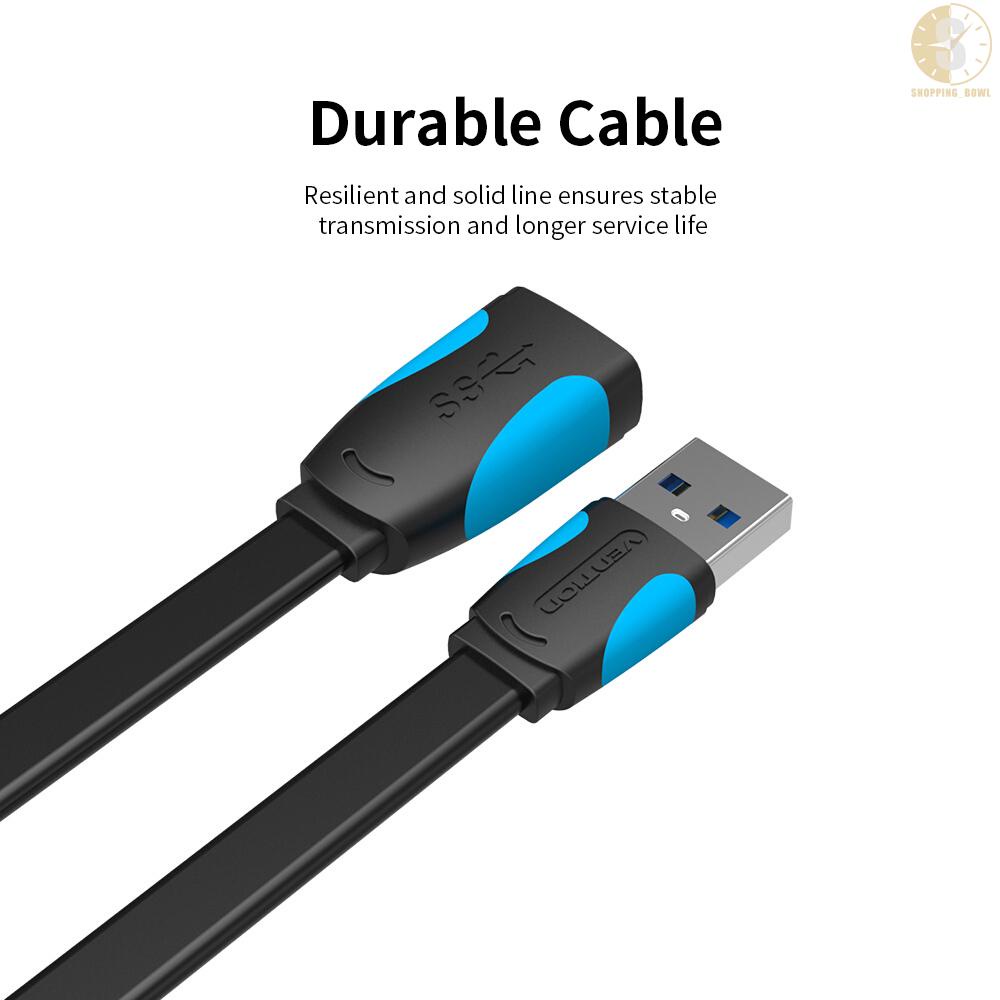 Cáp Mở Rộng Vention Usb 3.0 5gbps Tốc Độ Nhanh 1.5m / 4.92ft Đen | BigBuy360 - bigbuy360.vn