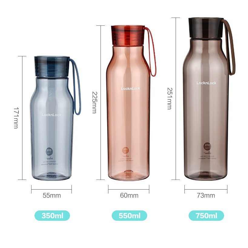 Bình nước nhựa Tritan Lock&Lock Eco Bottle ABF644(550ml), ABF664 (750ml) - Hàng chính hãng