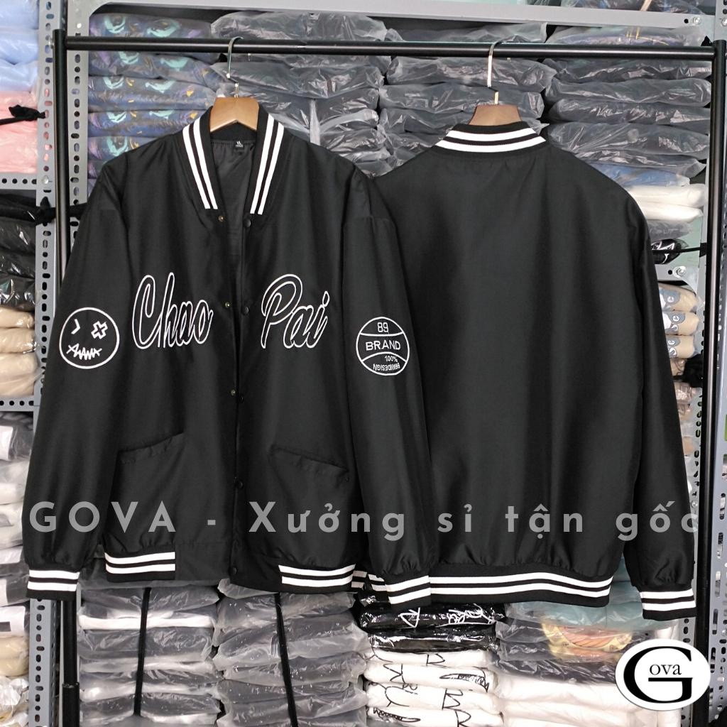 Áo Khoác Bomber Dù CHAOPAI Cao Cấp Form Rộng Nam Nữ Ulzzang Unisex Thời Trang GOVA