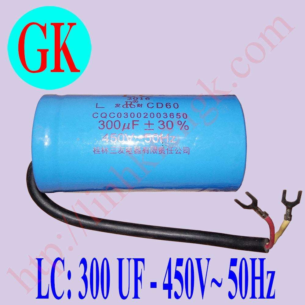 Tụ LC 300uf loại tốt - Tụ đề khởi động mô tơ