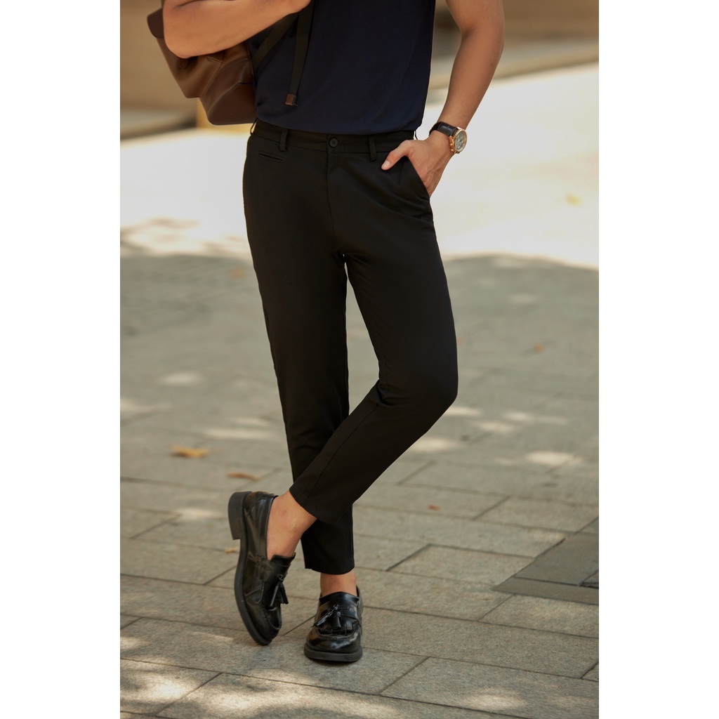 Quần Khaki Americus Gosani Phom Slimfit Đen Và Be