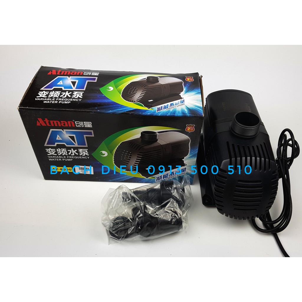 BƠM NƯỚC TIẾT KIỆM ĐIỆN BỀN ÊM CHO HỒ BỂ CÁ CẢNH CÁ RỒNG ATMAN AT 4000-6000-8000-10.000L/H