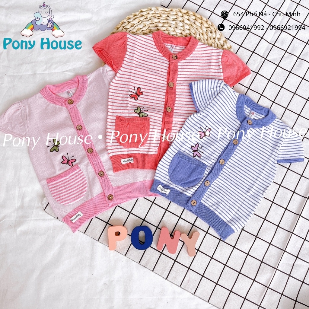 Áo Gile Len Lông Cừu Momma baby Cài Giữa Cho Bé Gái Từ Sơ Sinh Đến 1 Tuổi