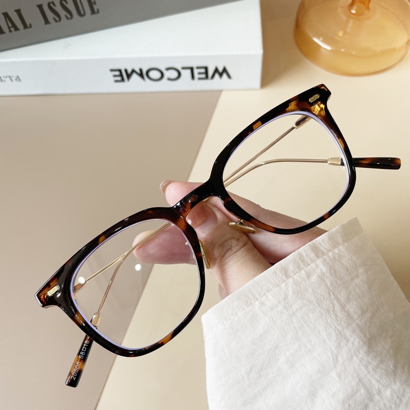 Gọng kính cận thời trang nữ nam mắt vuông cao cấp chuẩn UV400 chống tia bức xạ và ánh sáng xanh đi chơi kỷ yếu đẹp 089