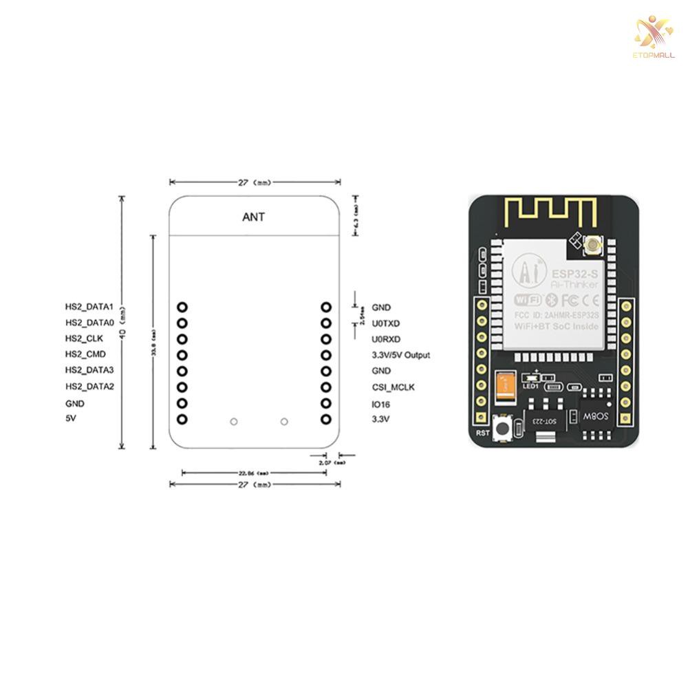 Mô đun điều khiển máy ảnh kết nối Wifi ESP32 CAM chất lượng cao