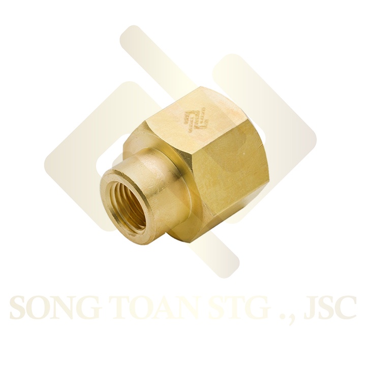 [MĂNG SÔNG THU] Khớp nối hai ren trong lệch dân dụng BSP hệ G bằng đồng (Brass pipe fitting socket - reducing coupling)