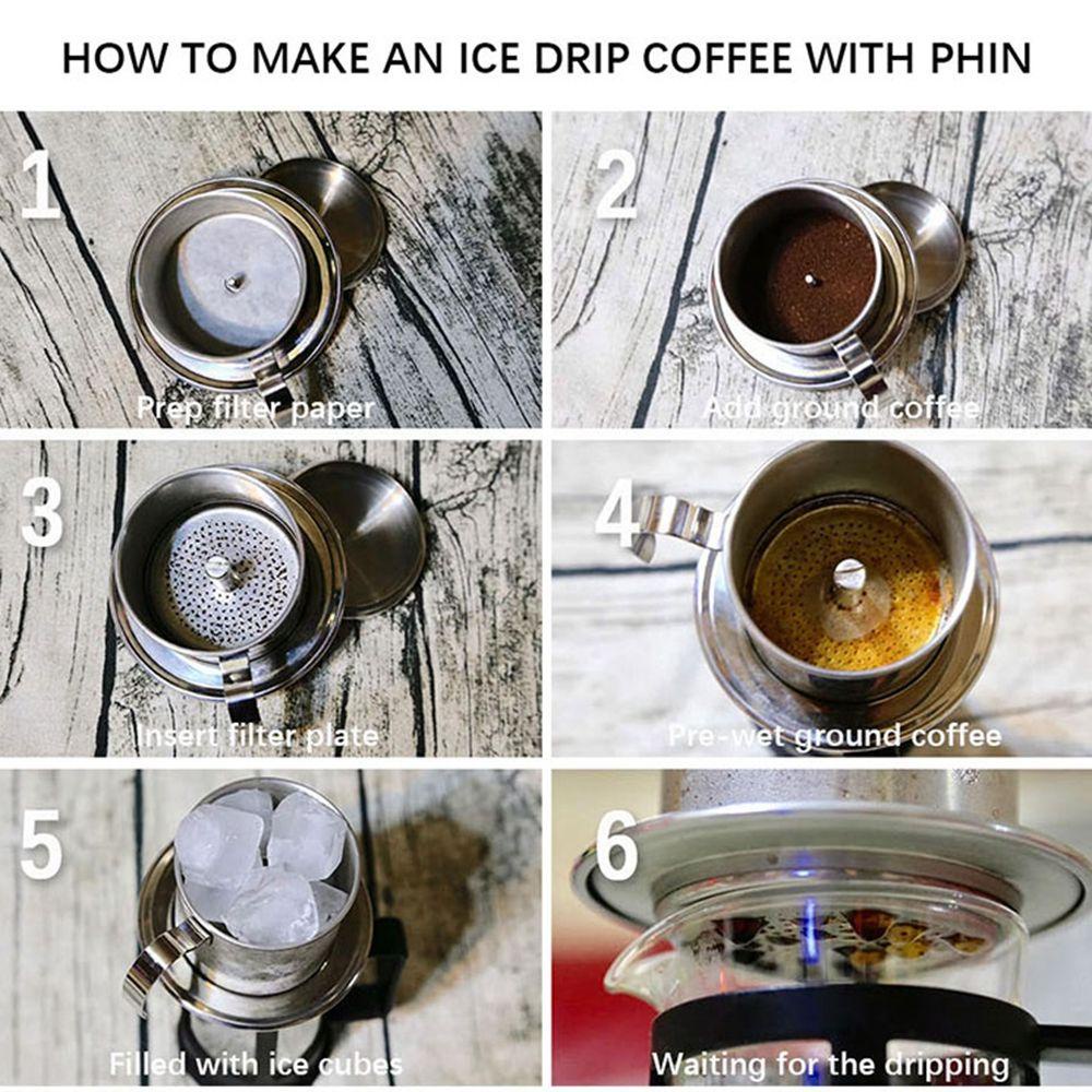 Dụng Cụ Lọc Cà Phê Bằng Thép Không Gỉ Thiết Kế Nhỏ Giọt Tiện Dụng Cho Nhà Bếp