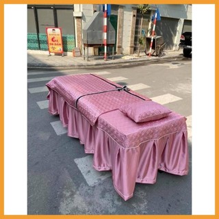 Ga/ Drap giường spa, phun xăm, nail mi chất phi lụa chần bông cực sang chảnh