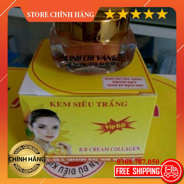 - Kem siêu trắng linh chi vàng 15g - Store Chính Hãng