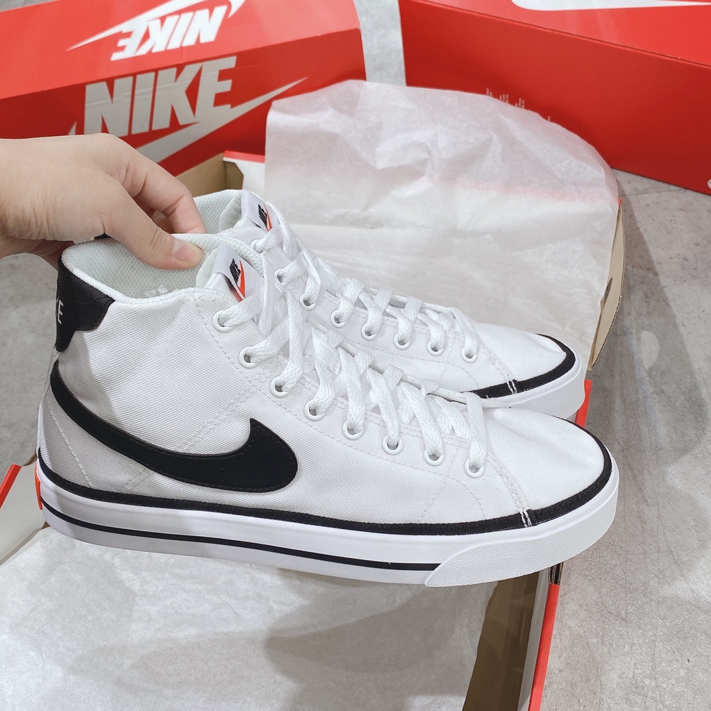 [CHÍNH HÃNG] GIÀY NIKE COURT LEGACY CANVAS MID TRẮNG- *WHITE* - Code: DD0162-100