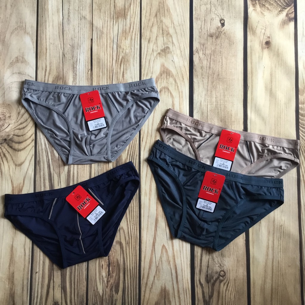 Quần lót nam thun lạnh pha lụa siêu mát lưng nhỏ chính hãng ROCK 9546
