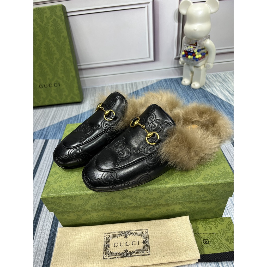 Giày sục da thật thời trang nữ cao cấp Gucci GC GG sành điệu, thanh lịch và cá tính