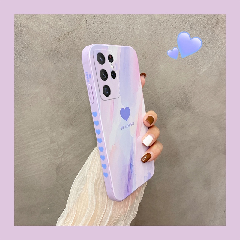 Ốp Điện Thoại Silicone Mềm Chống Sốc In Hình Gấu/Lá Phong Cho Samsung S22 Ultra S21 Plus S20 S10