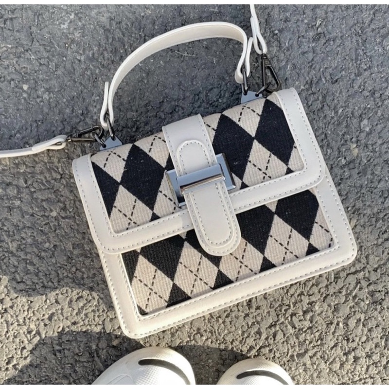 Túi hộp hoạ tiết trám caro | Sugarblingbling