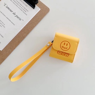 Vỏ Bảo Vệ Hộp Sạc Tai Nghe Airpods Hình Mặt Cười Drew Bằng Silicon Chống Sốc Chống Thấm Nước