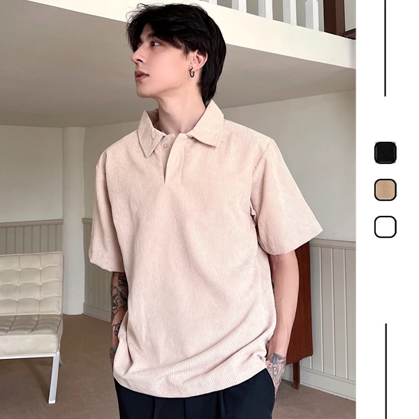 Áo Thun Polo Nam Mazify Thiết Kế Basic - Áo Thun Nam Có Cổ Trụ Bẻ, Vải Thun Gân Cotton Cao Cấp Mềm Mịn, Thời Trang PL02