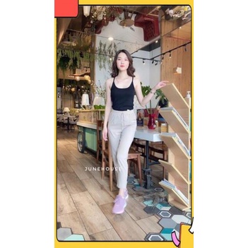 Quần baggy đũi xước mới bigsize, quần đũi dài nữ Bigsize