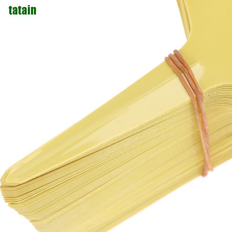 Set 100 Thẻ Nhựa Chữ T Đánh Dấu Cây Trồng