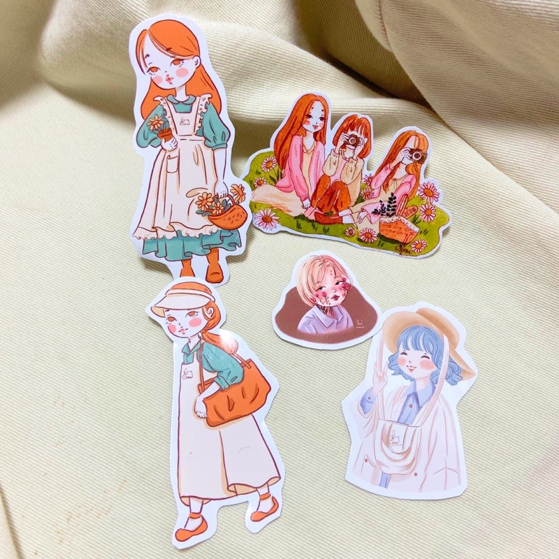 BỘ STICKER CÁC CÔ GÁI