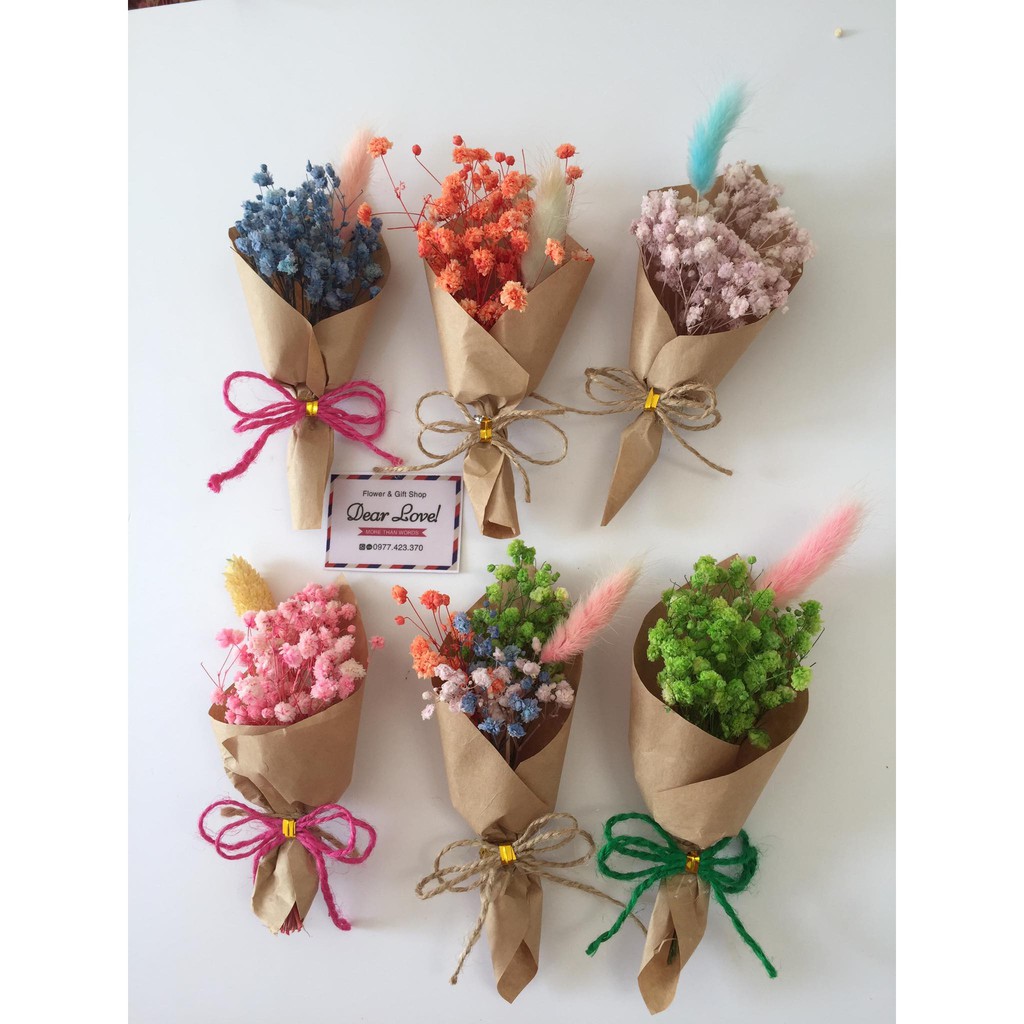 BÓ HOA GIẤY BÁO NHỎ NHIỀU MÀU