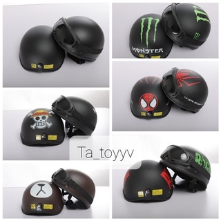 Mũ bảo hiểm nửa đầu 1/2 phượt nhiều tem siêu đẹp - Hàng chính hãng  .