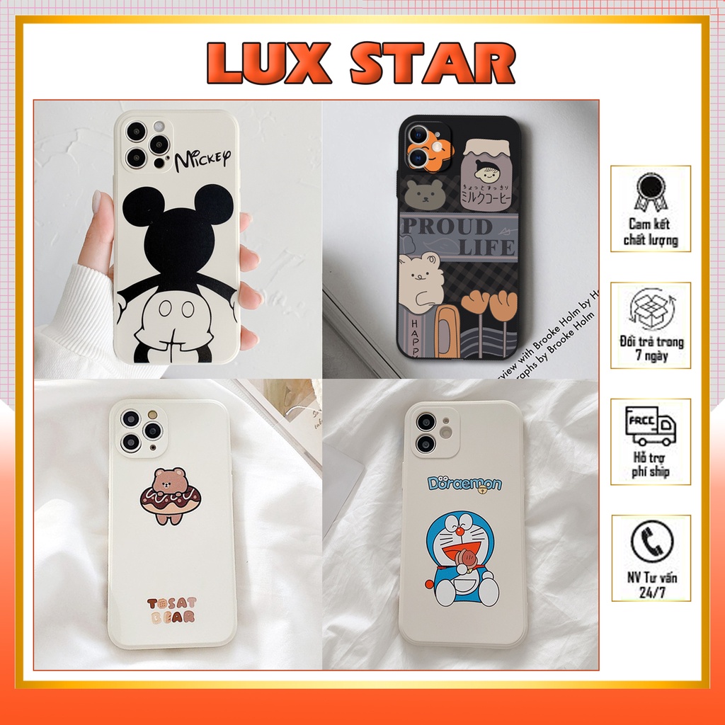 Ốp Lưng iPhone Cạnh Vuông in Hình Viền 6/6plus/6s/6splus/7/7plus/8/8plus/x/xr/xs/11/12/pro/max/plus/promax
