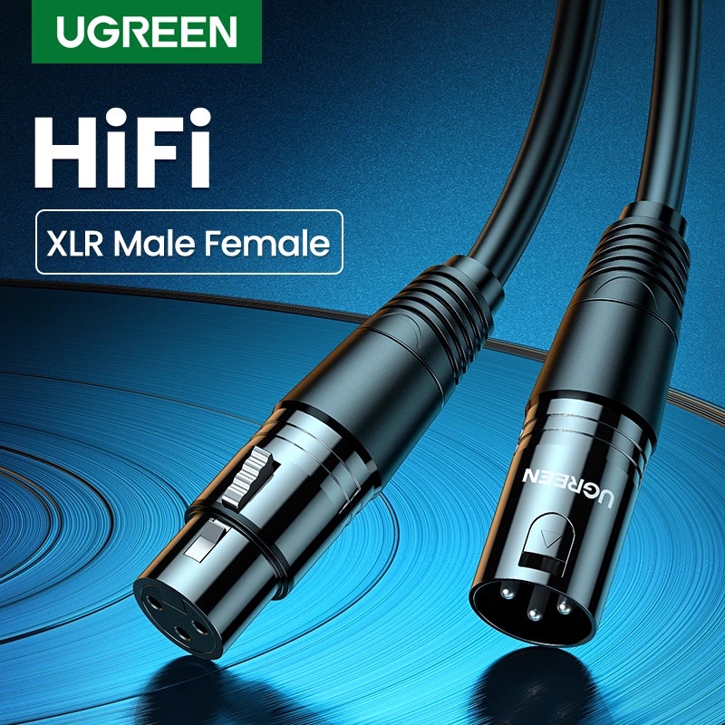 Cáp nối dài Microphone XLR Chính hãng Ugreen 20708 20710 20711 AV130