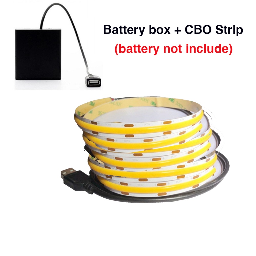 Dc Cuộn Dây Đèn led cob 5v ra 90 Ánh Sáng Trắng