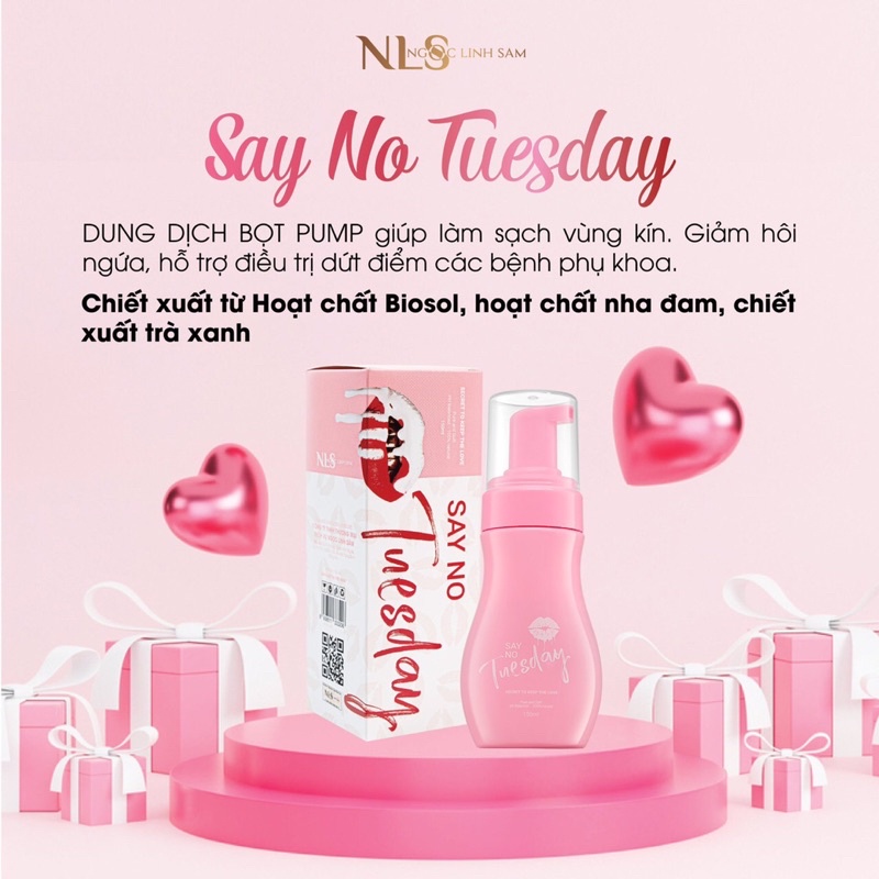 Dung Dịch Vệ Sinh Say No Tuesday & Nước Hoa Xịt Anti Tuesday - Combo Cho "Cô Bé" Thơm Hồng.