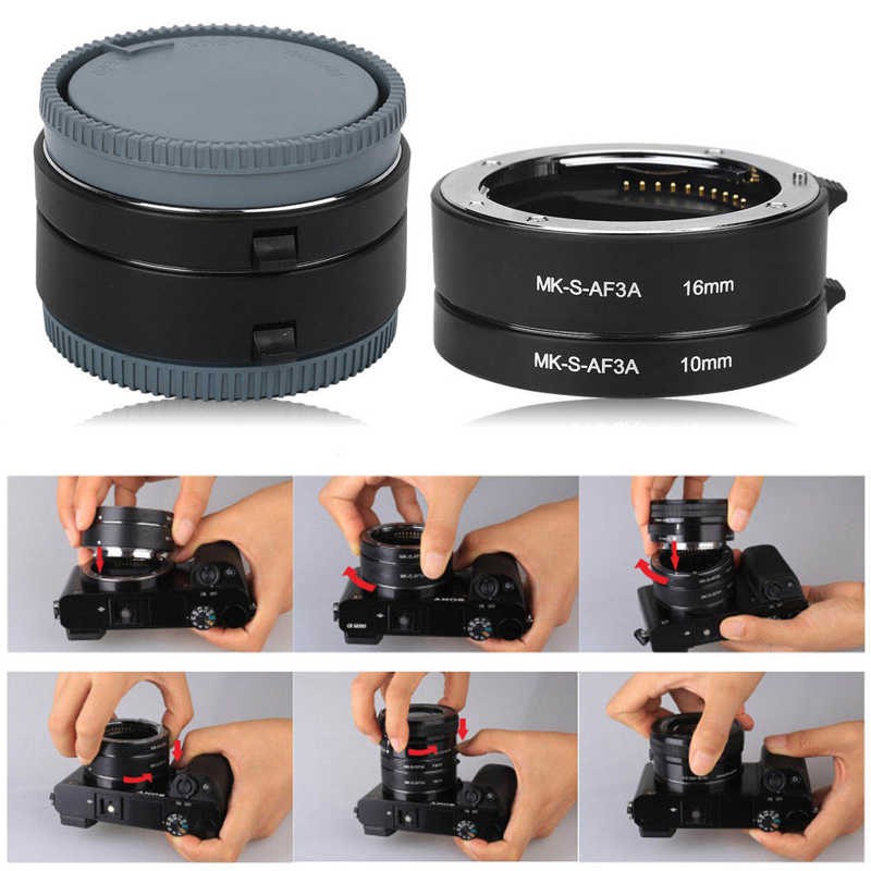 Ống Kính Mở Rộng Tự Động Lấy Nét 10mm 16mm Cho Máy Ảnh Sony E