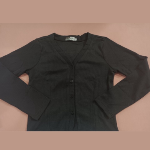 Áo Khoác Cardigan Tay Dài Madela Khuy Cúc Nhẹ Nhàng Thanh Lịch, Áo Cardigan Khoác Ngoài Thu Đông Dáng Ngắn