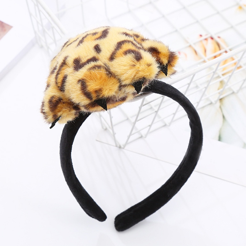 Flgo Băng Đô Mềm Mại Họa Tiết Da Báo Dùng Hóa Trang Sáng Tạo