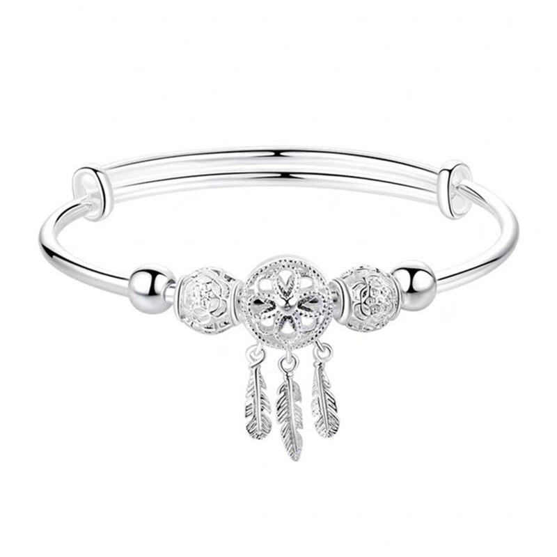 [CỰC HOT ]SẴN HÀNG Vòng tay CHARM mạ bạc 999 không gỉ mang vận may tài lộc