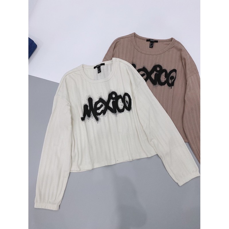 Áo croptop form rộng xuất dư xịn
