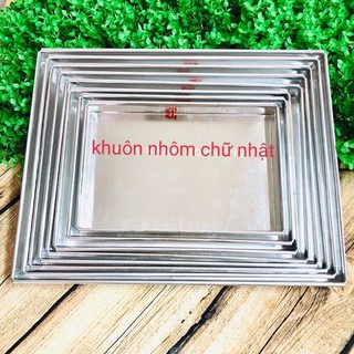 Khay nhôm gia công chữ nhật/ khay bông lan cuộn - đủ size