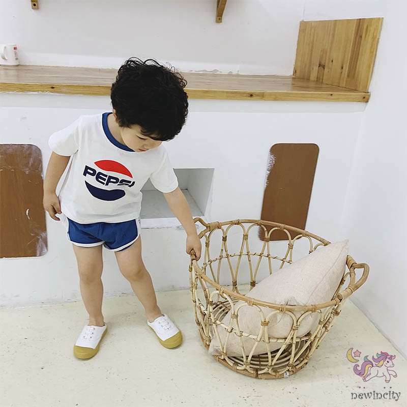 Set Áo Thun Tay Ngắn &amp; Quần Short Cho Bé Trai &amp; Gái