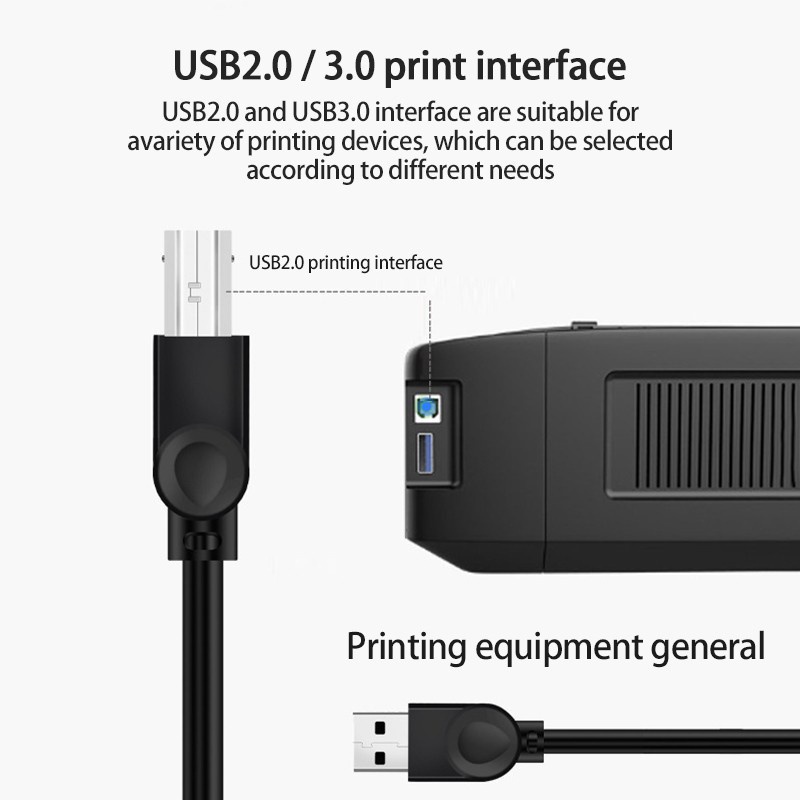 Dây Cáp USB Mở Rộng 0.5M/1M/1.5M/3M/5M/10M USB 2.0 Type A Cho Máy In