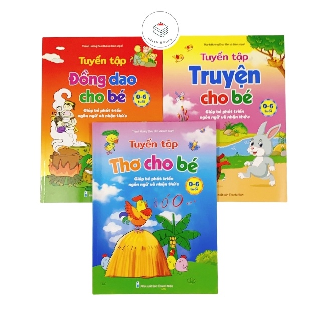 Sách - Combo 3 cuốn Tuyển tập Thơ Truyện Đồng dao mẹ đọc bé nghe