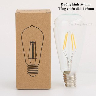 💥Bóng Đèn LED Edison ST64 4W đui E27 Mã ST64💥Bóng Đèn💥FREESHIP[Bong Den]
