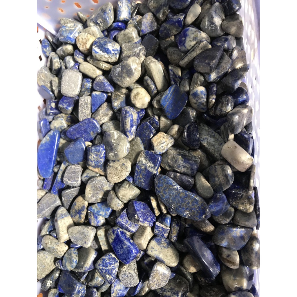 Đá vụn tinh thể Lapis Lazuli tư nhiên thanh tẩy phong thủy, túi 100g | BigBuy360 - bigbuy360.vn