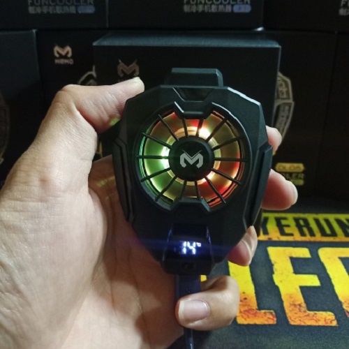 Quạt tản nhiệt điện thoại gaming MEMO DL05 Version 5 | RGB | Sạc pin | Sò lạnh | Màn hình LED hiển thị nhiệt độ