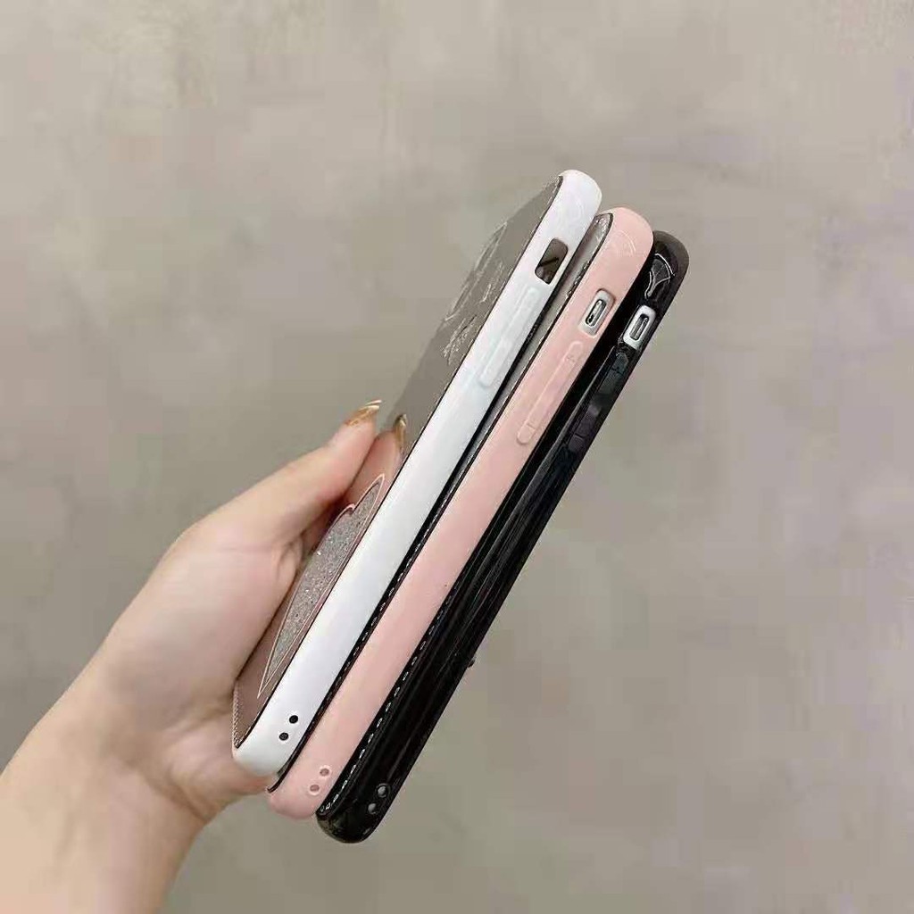 Ốp Điện Thoại Tráng Gương Hình Trái Tim Màu Kẹo Cho Oppo Reno Reno3 Pro Reno4 Pro Reno5 Pro Mi 11 Màu Sắc | BigBuy360 - bigbuy360.vn